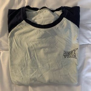 Contrast Binding Letter Tee